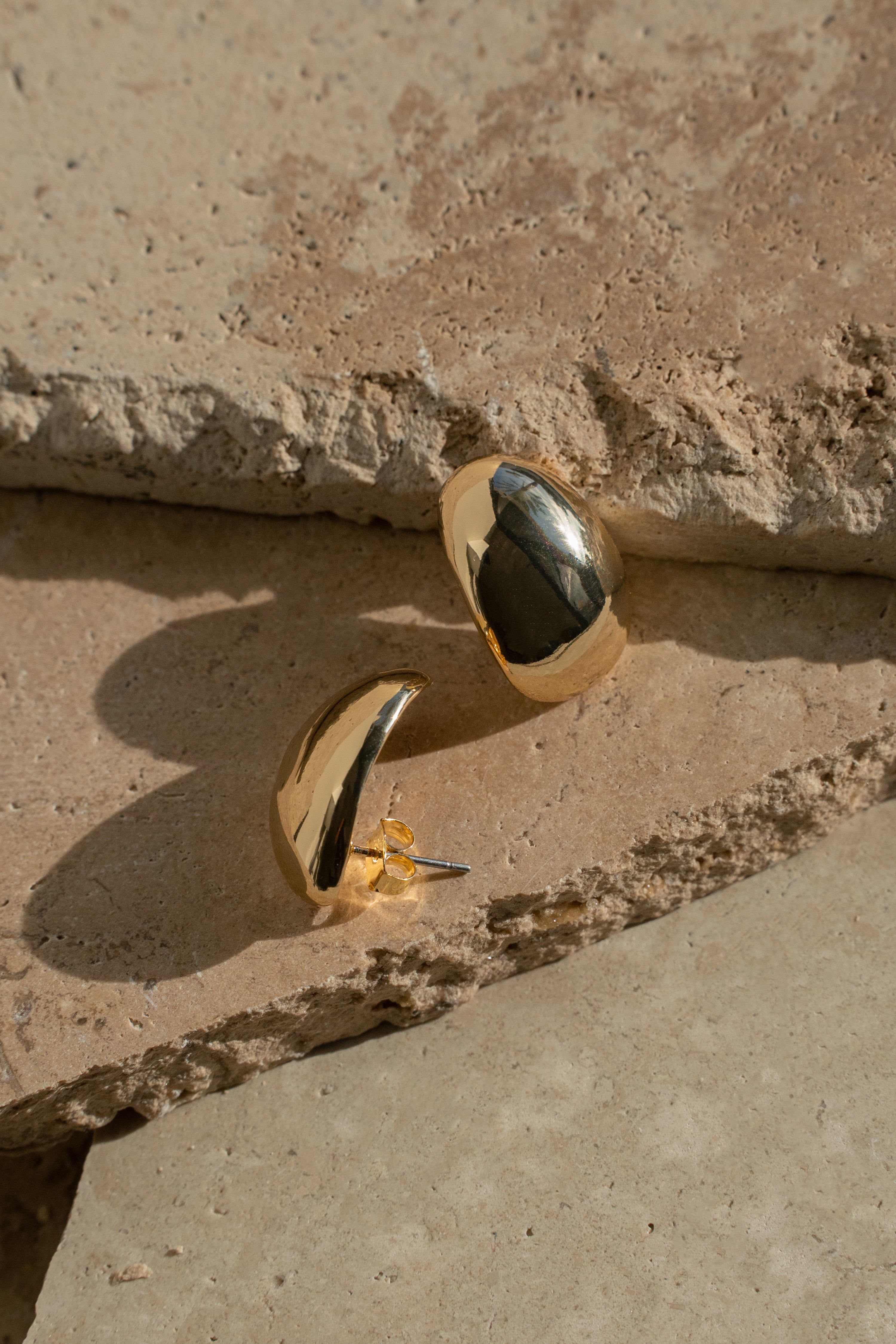 Gold Brie Earrings sold by JLUXLABEL product image thumbnail 2