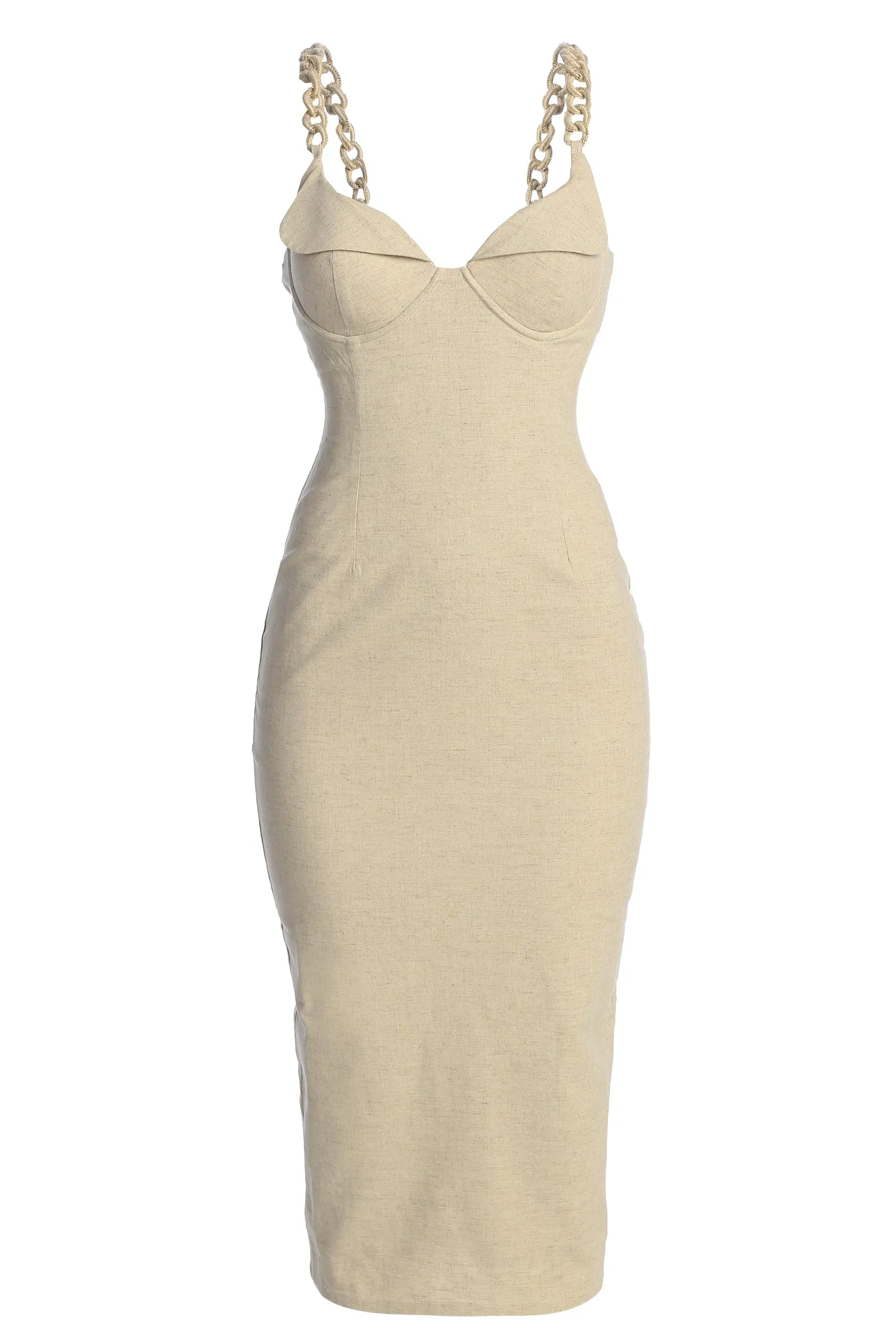 Natural Secret Hideout Linen Dress sold by JLUXLABEL product image thumbnail 3