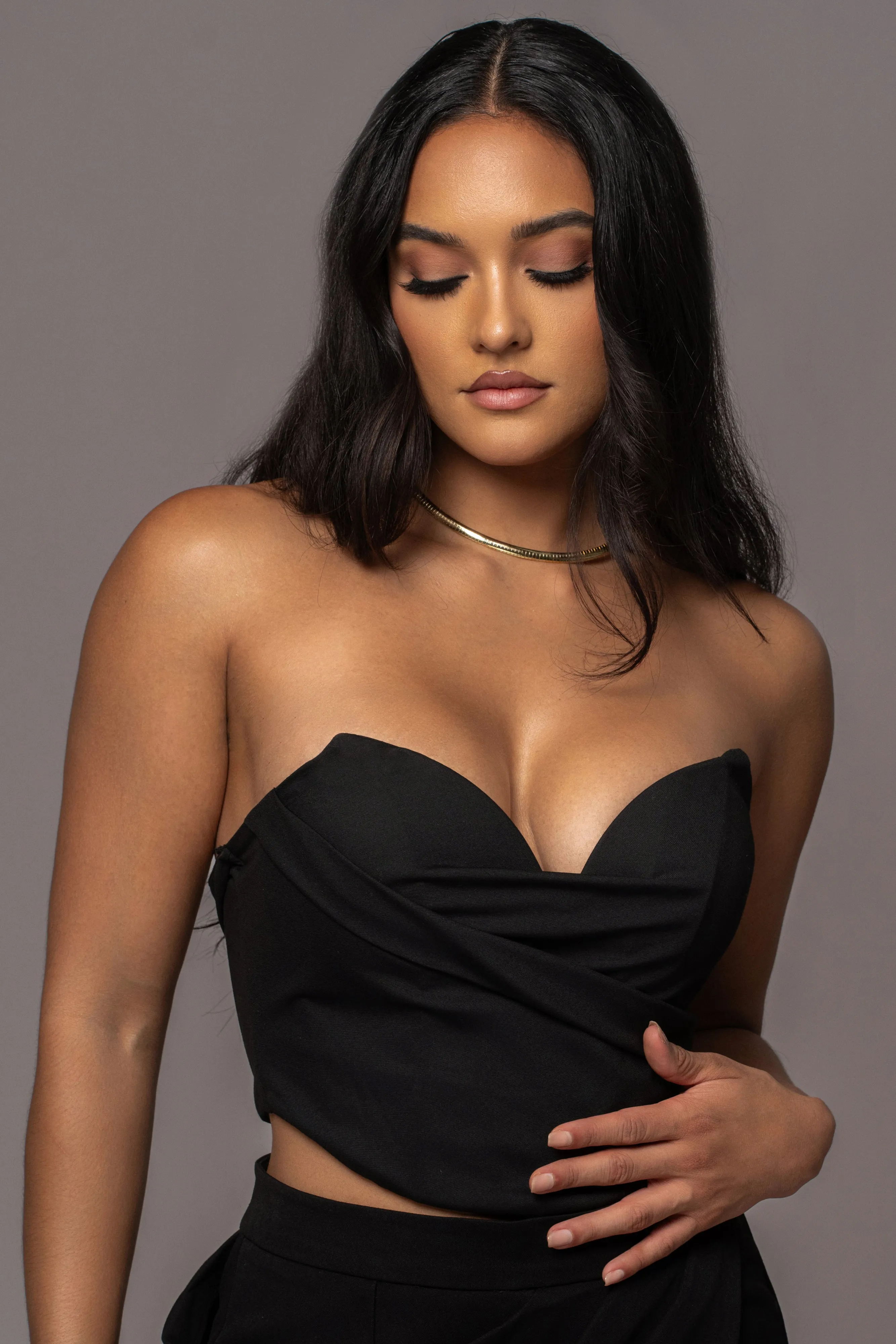 Black Falling For You Corset sold by JLUXLABEL product image thumbnail 4