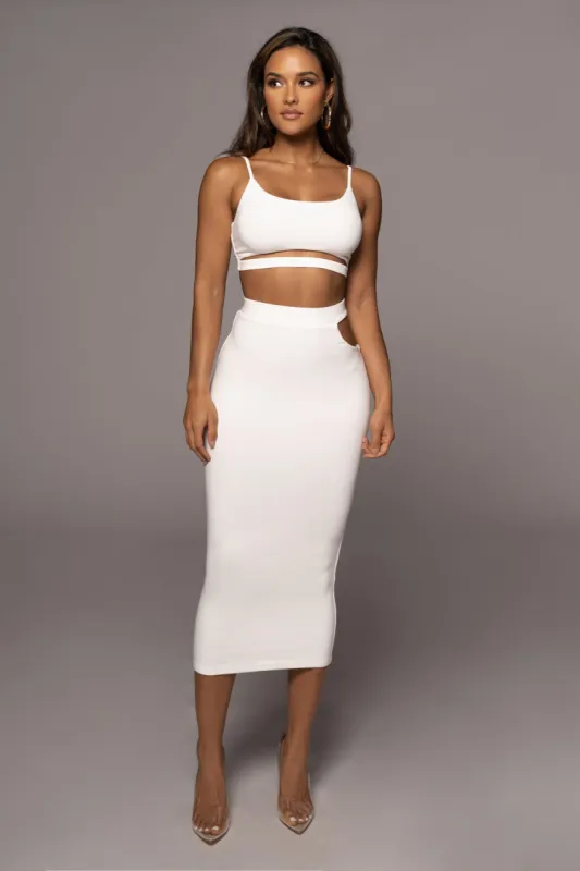 Ivory Eizelle Skirt Set sold by JLUXLABEL