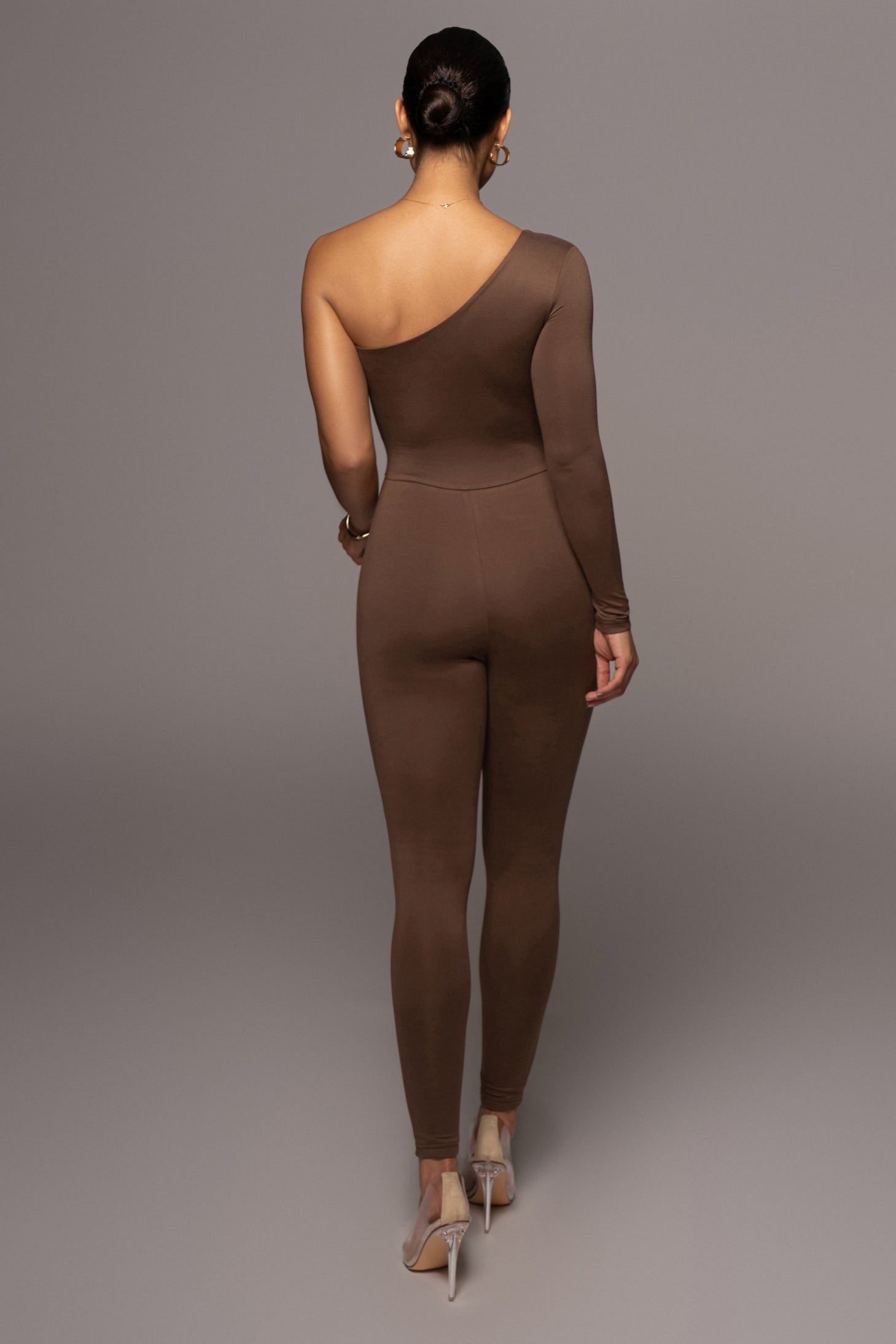 Chocolate Saika Keyhole Jumpsuit sold by JLUXLABEL product image thumbnail 15