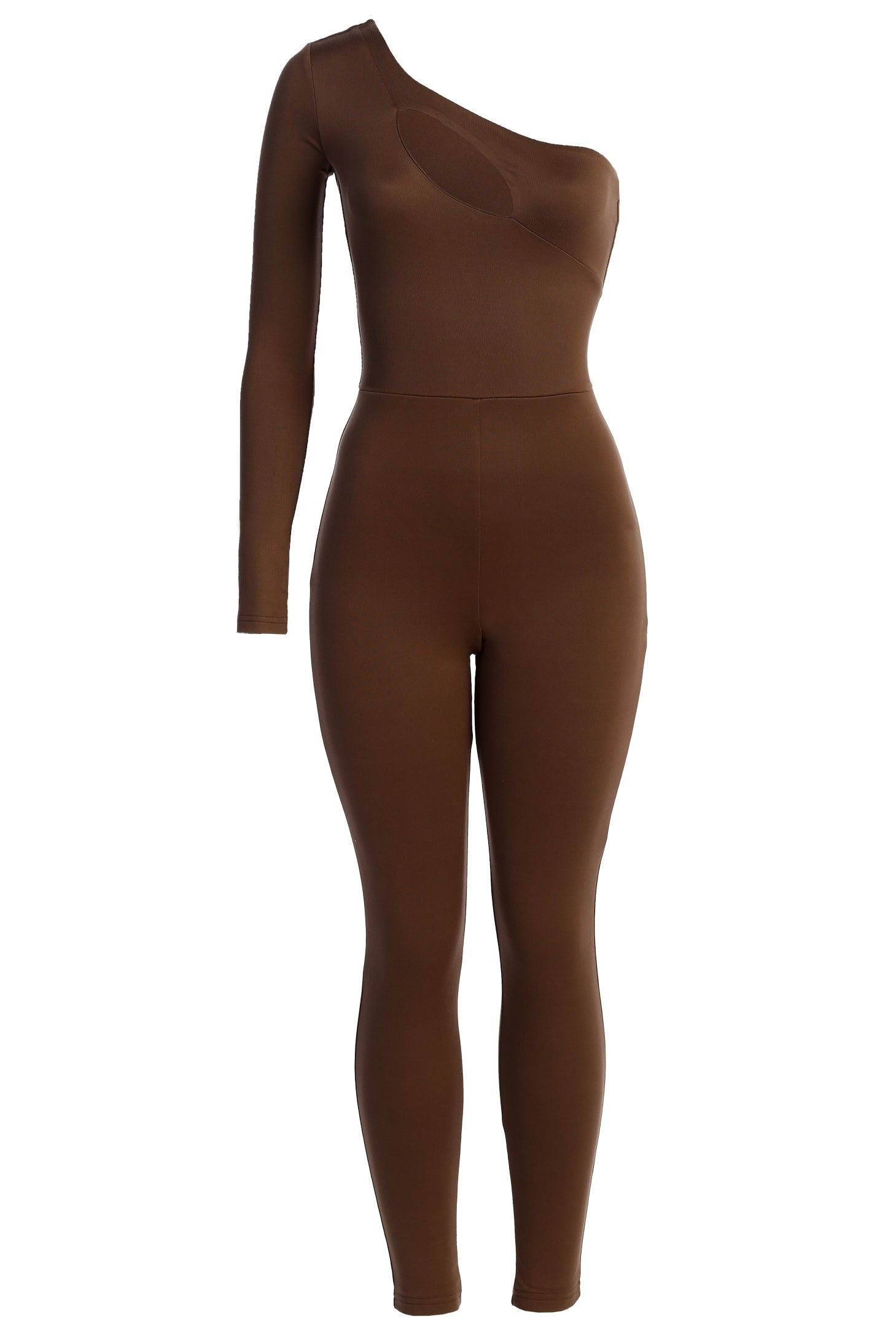 Chocolate Saika Keyhole Jumpsuit sold by JLUXLABEL product image thumbnail 2
