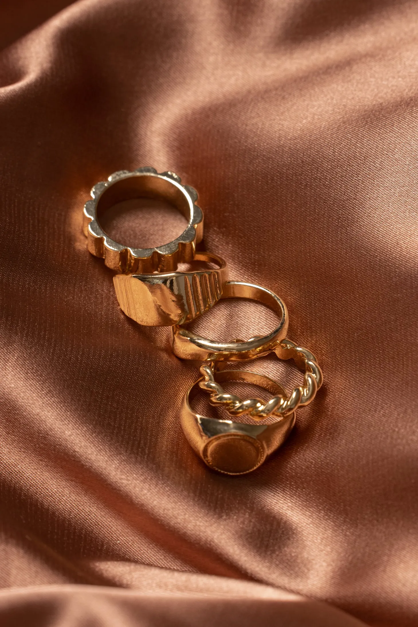 Gold Classic Appeal Ring Set sold by JLUXLABEL