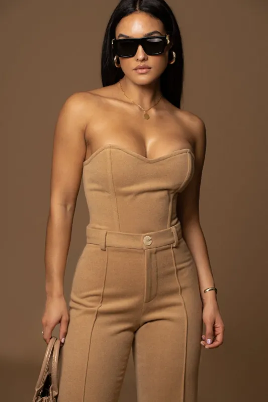 Camel All You Need Wool Corset made by JLUXLABEL