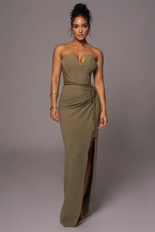 Olive Destination Linen Skirt Set sold by JLUXLABEL