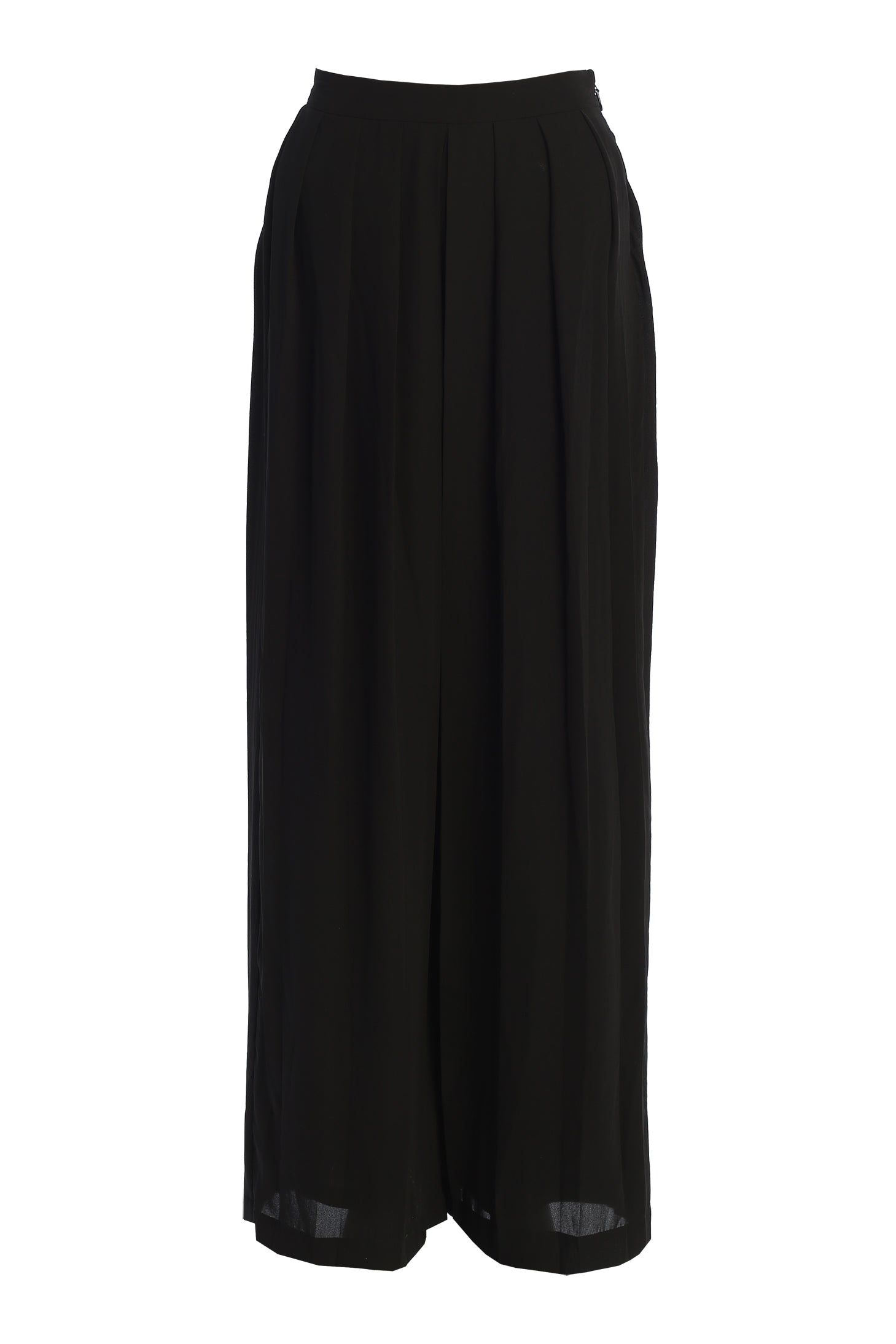 Black Josette Wide-Leg Pleated Pants sold by JLUXLABEL product image thumbnail 2
