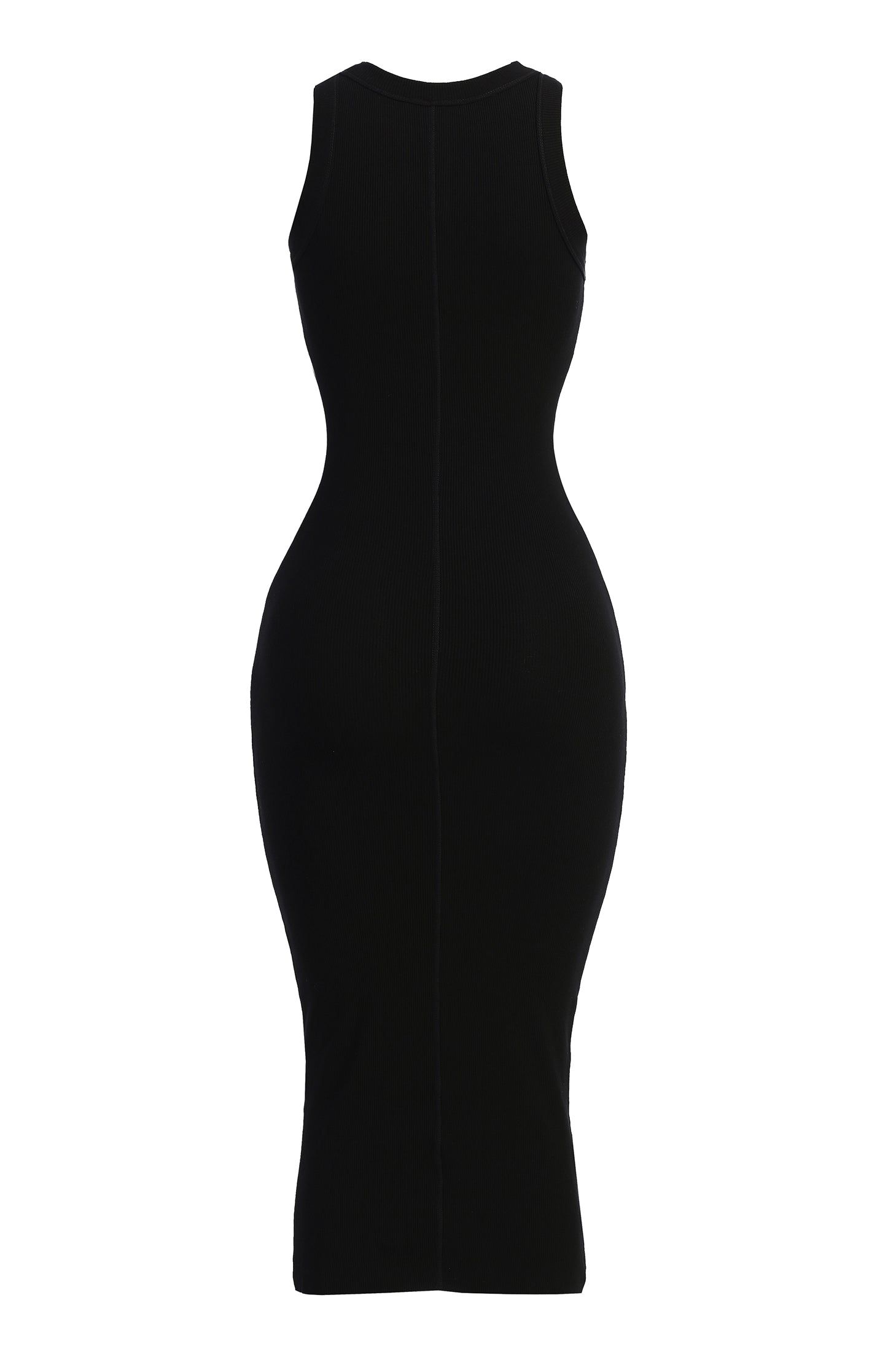 Black Marion Micro Rib Dress sold by JLUXLABEL product image thumbnail 2