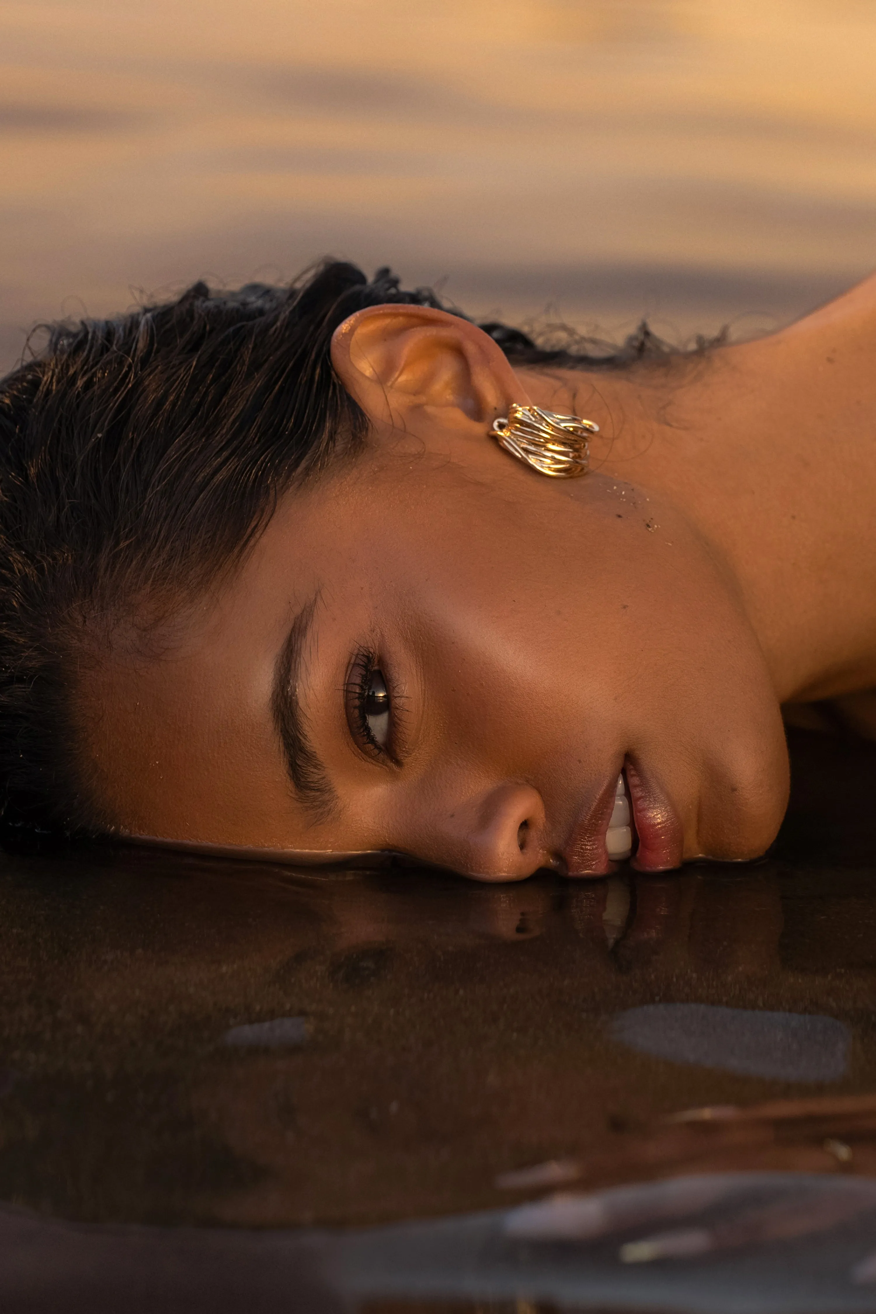 Gold Destiny Earrings sold by JLUXLABEL