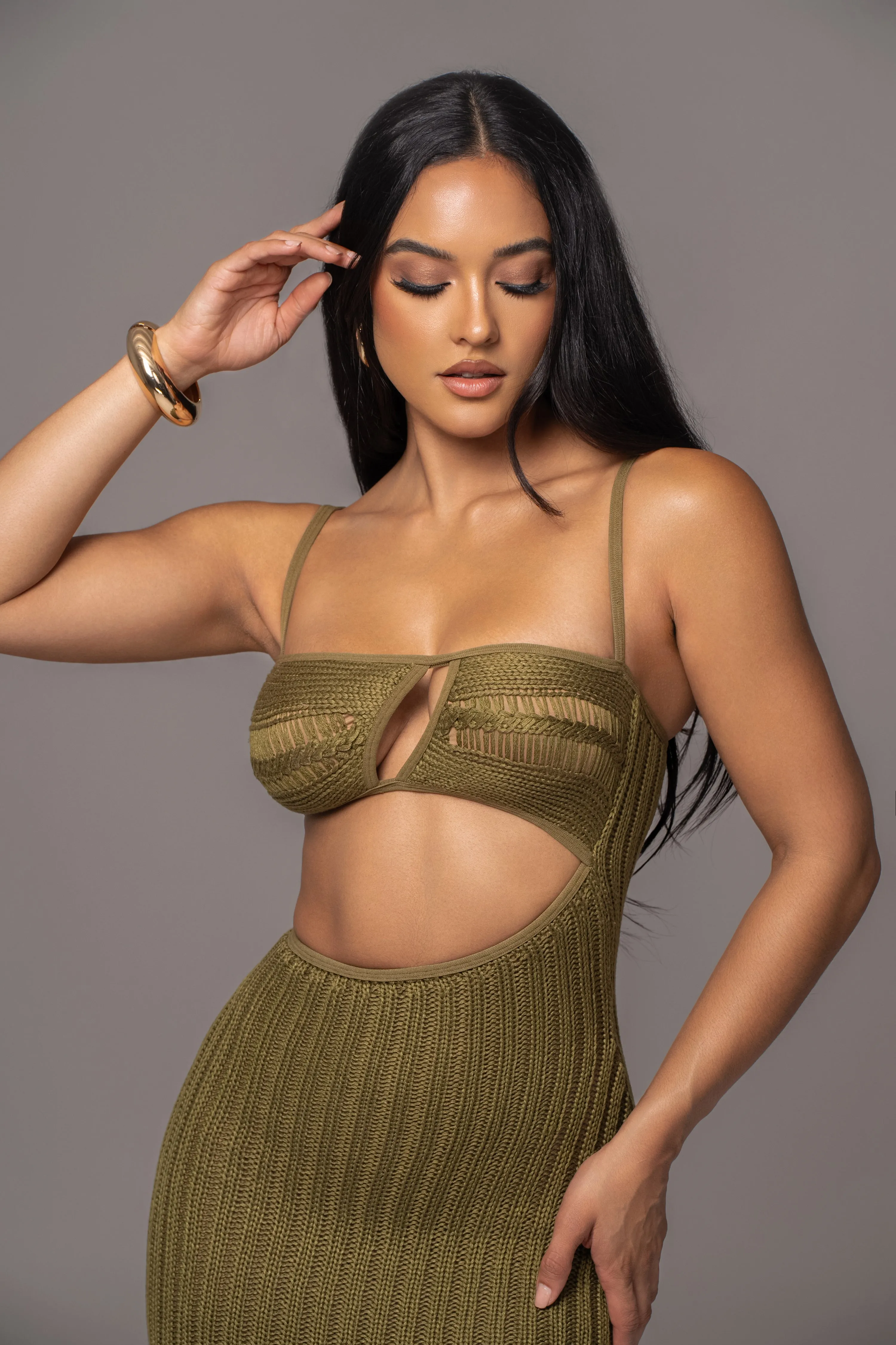 Olive Coastal Escape Dress sold by JLUXLABEL product image thumbnail 5