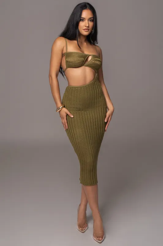 Olive Coastal Escape Dress sold by JLUXLABEL