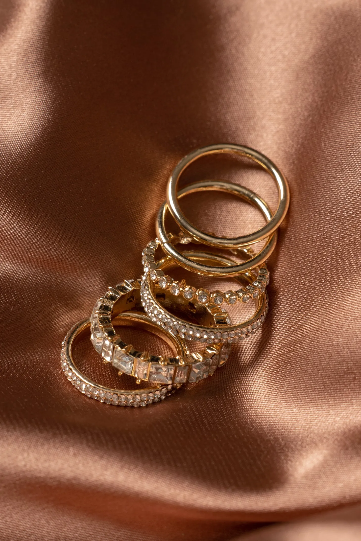 Gold Anara Ring Set sold by JLUXLABEL