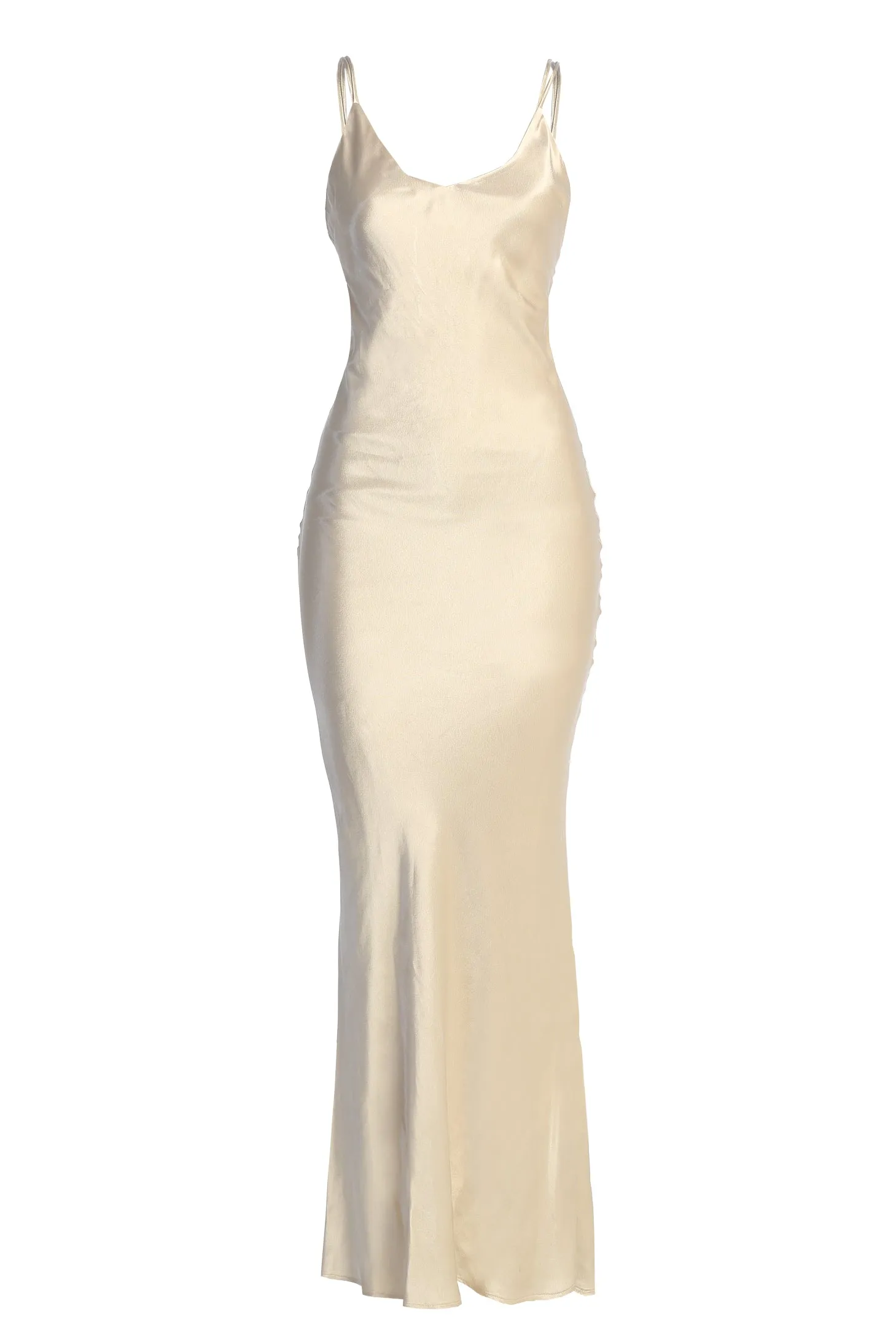 Champagne Promise Of Love Satin Dress sold by JLUXLABEL product image thumbnail 3