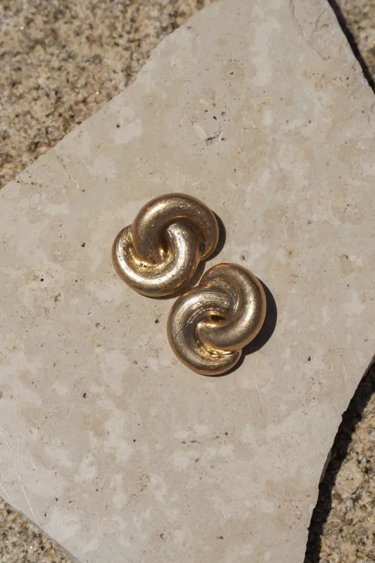 Gold Jonie Earrings sold by JLUXLABEL