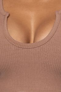Mocha Kacey Crop Top sold by JLUXLABEL