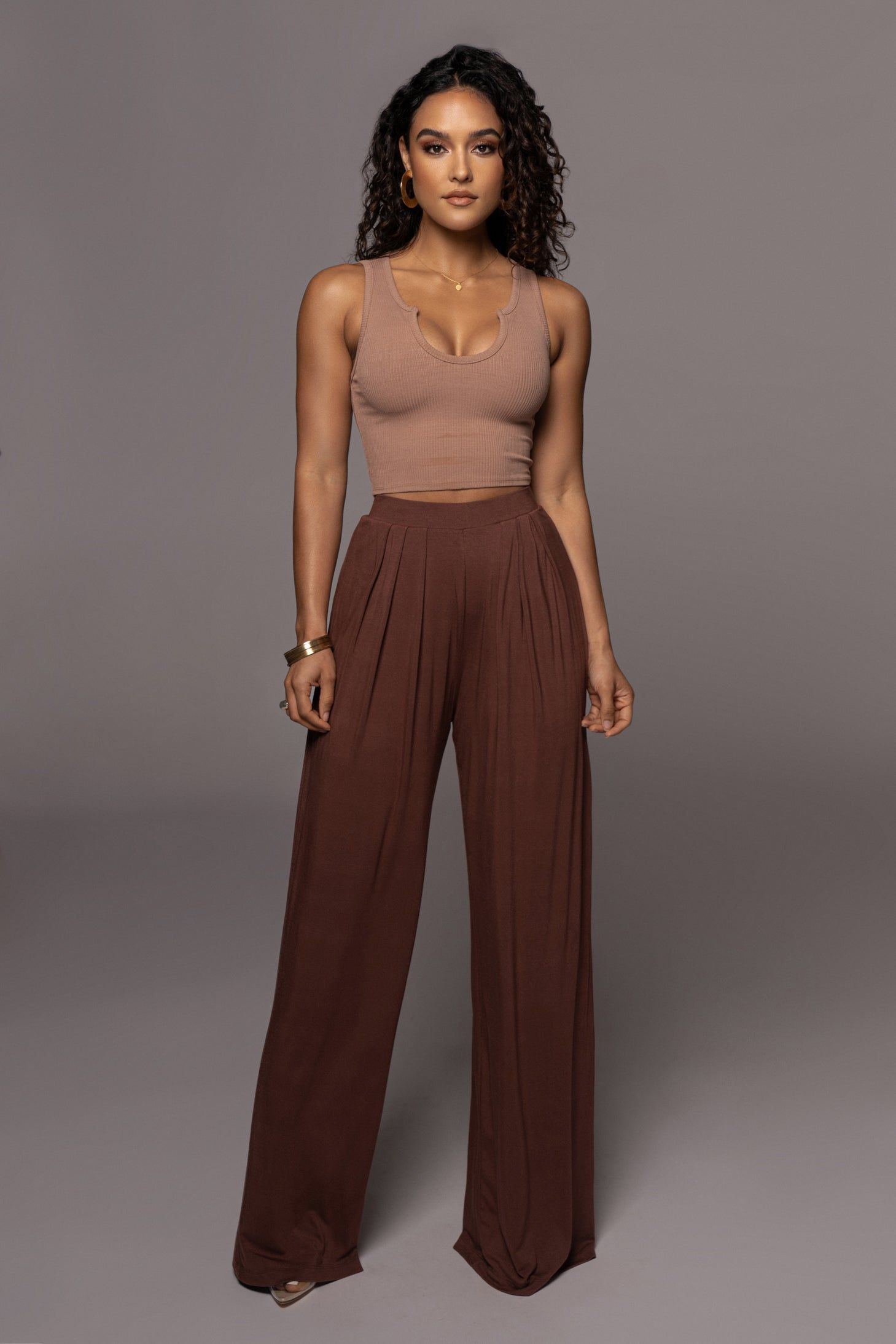 Mocha Kacey Crop Top sold by JLUXLABEL product image thumbnail 2
