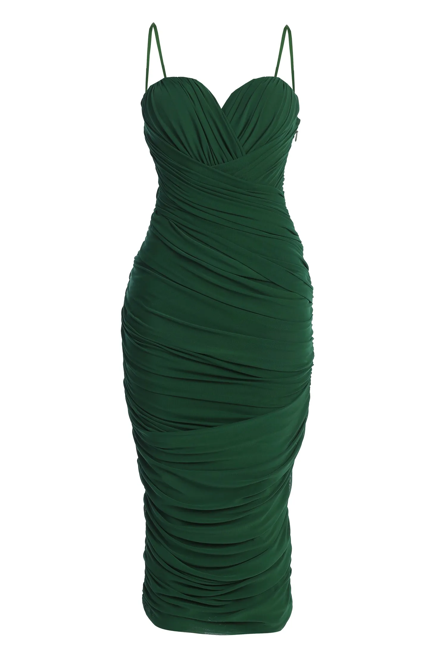 Green Arcadia Mesh Midi Dress sold by JLUXLABEL product image thumbnail 2