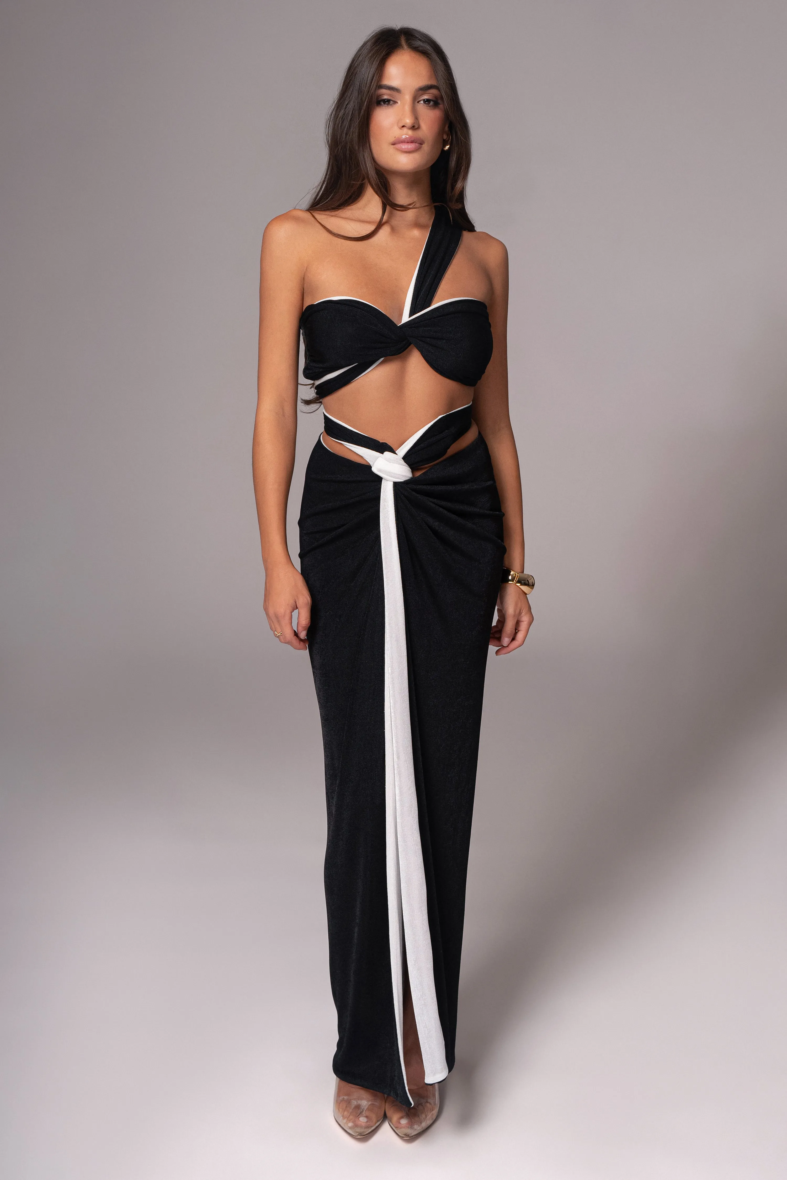 White/Black Venus Reversible Skirt Set sold by JLUXLABEL product image thumbnail 2