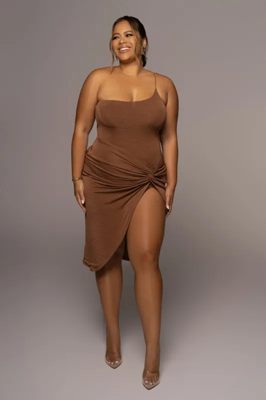 Chocolate New Flame Slinky Skirt Set sold by JLUXLABEL