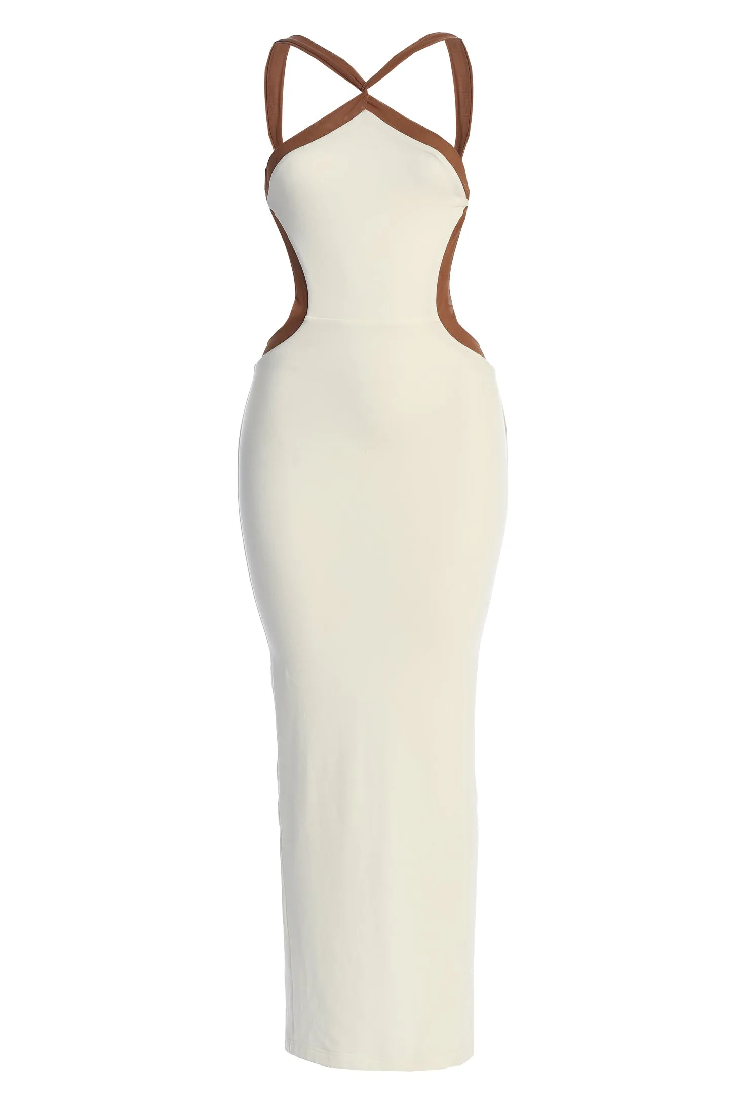 Ivory Nights In Milan Maxi Dress sold by JLUXLABEL product image thumbnail 4