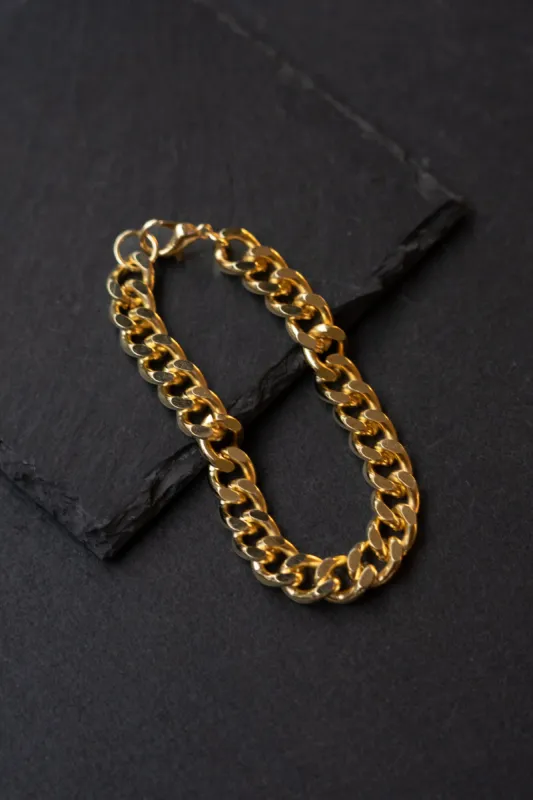 Gold Darius Chain Bracelet made by JLUXLABEL