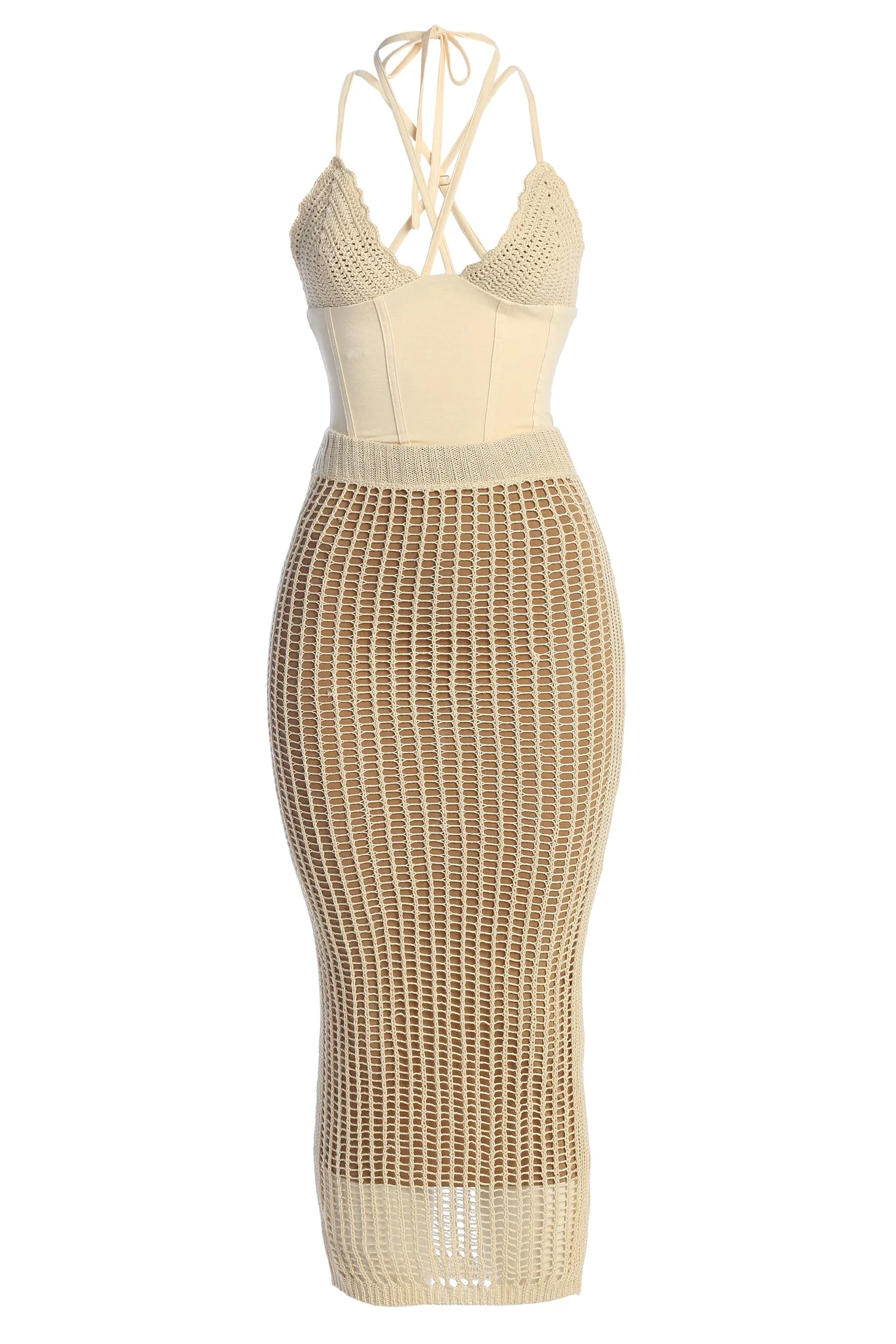 Cream Summer Bliss Crochet Set sold by JLUXLABEL product image thumbnail 2