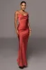 Red Irresistible Satin Maxi Dress sold by JLUXLABEL