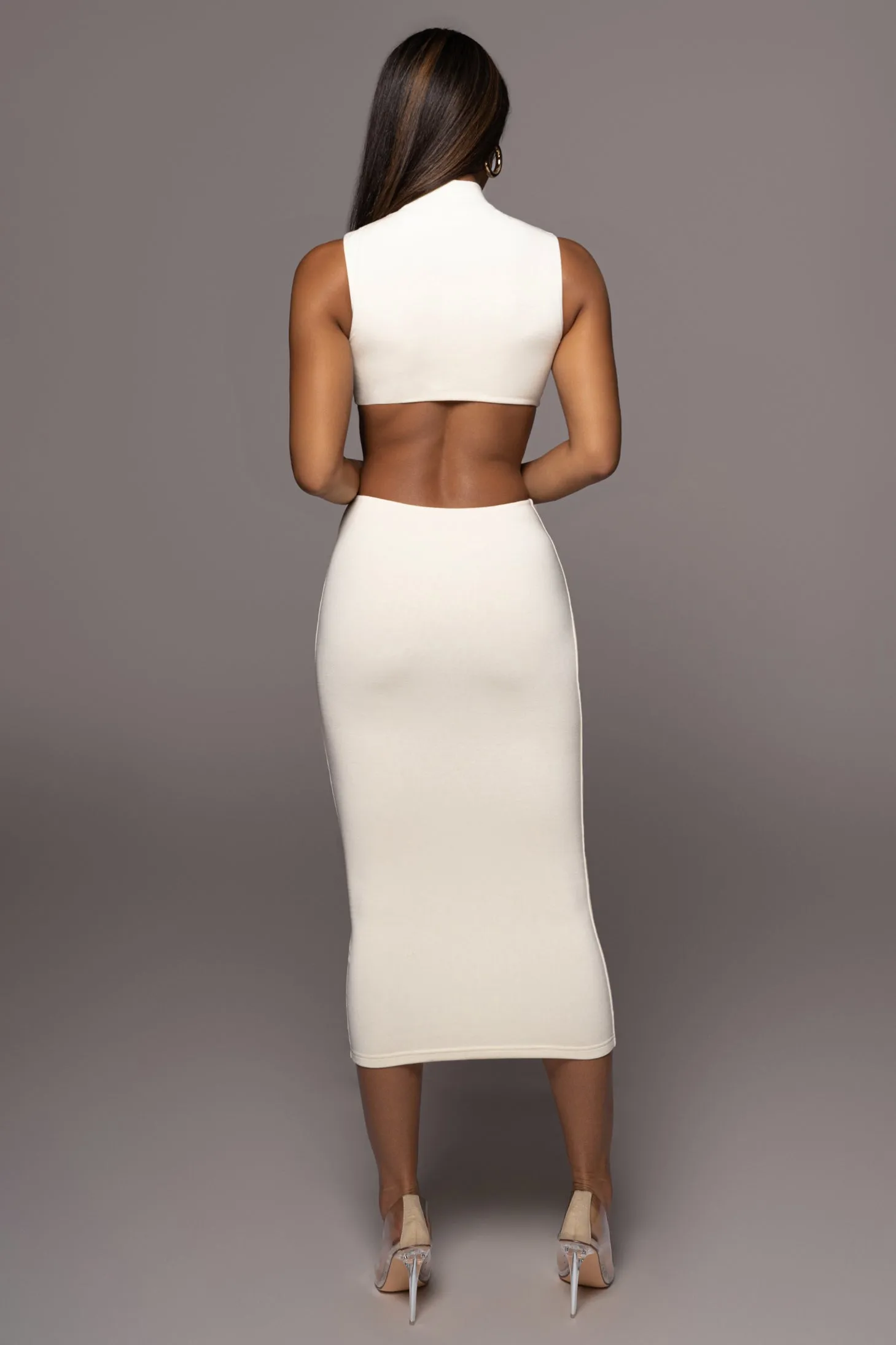 Ivory Til Sunrise Midi Dress sold by JLUXLABEL product image thumbnail 2