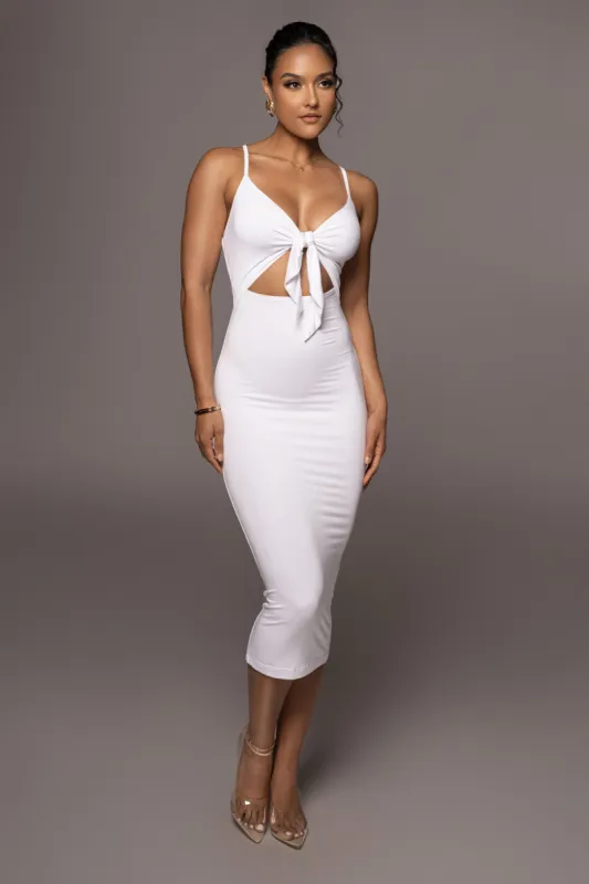Ivory Soulmate Cut Out Dress sold by JLUXLABEL