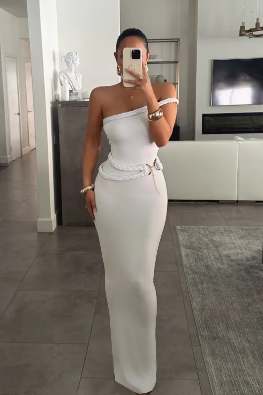 Ivory One Of One Maxi Dress sold by JLUXLABEL