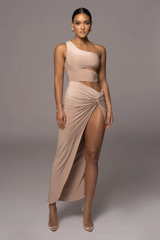 Camel One Night Only Dress sold by JLUXLABEL
