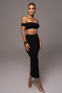 Noir Misha Two Piece Skirt Set sold by JLUXLABEL