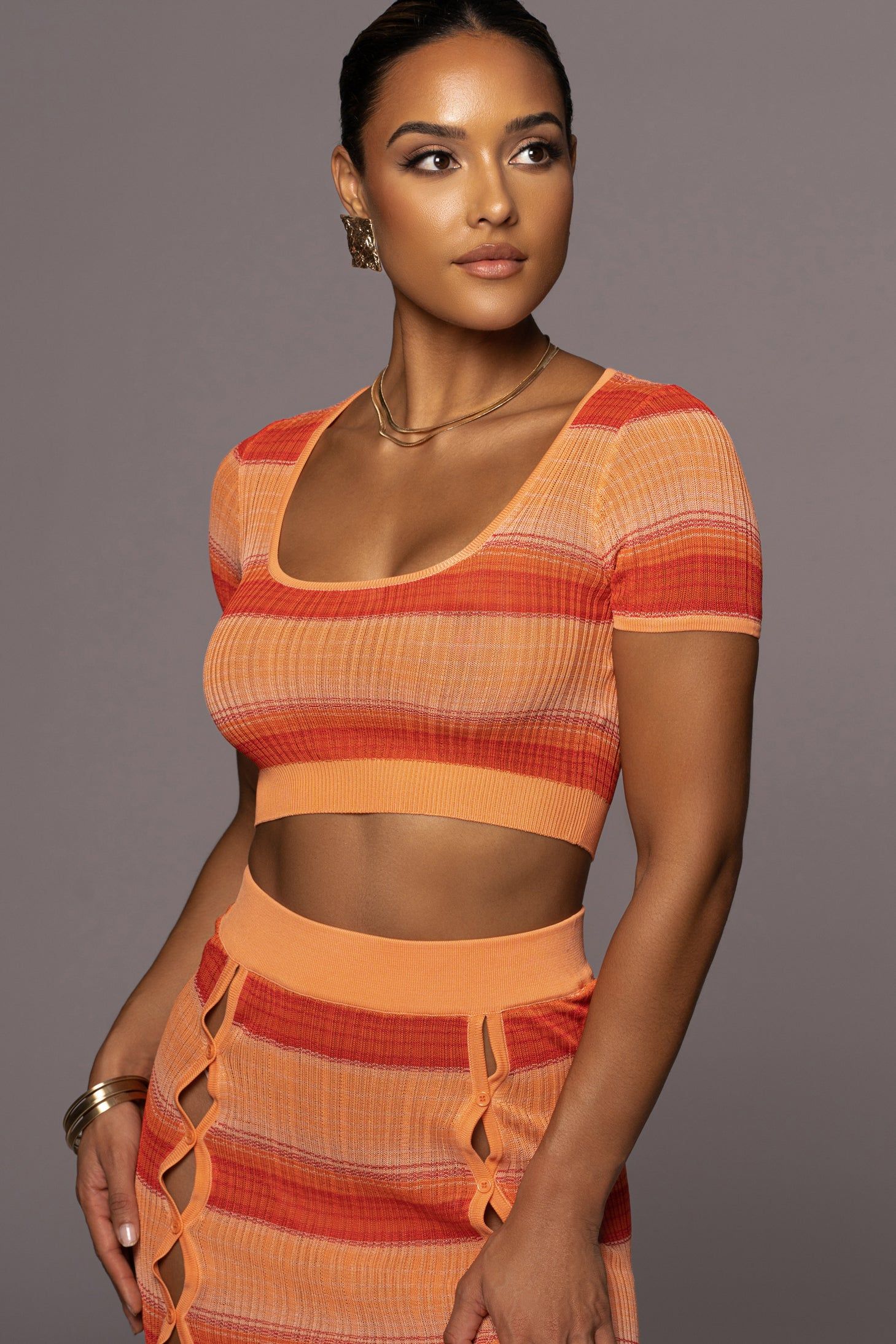 Red Cut It Out Skirt Set sold by JLUXLABEL product image thumbnail 5