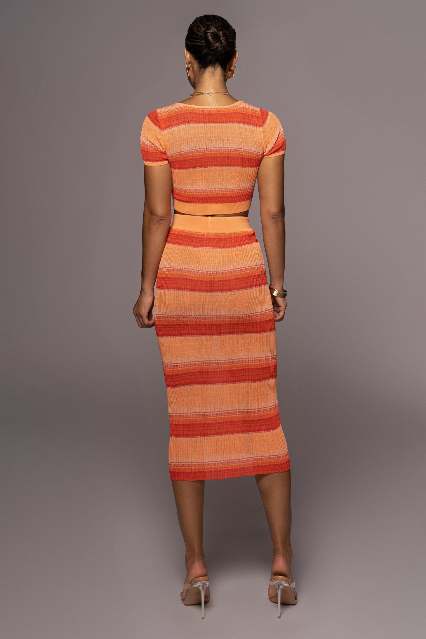 Red Cut It Out Skirt Set sold by JLUXLABEL product image thumbnail 7