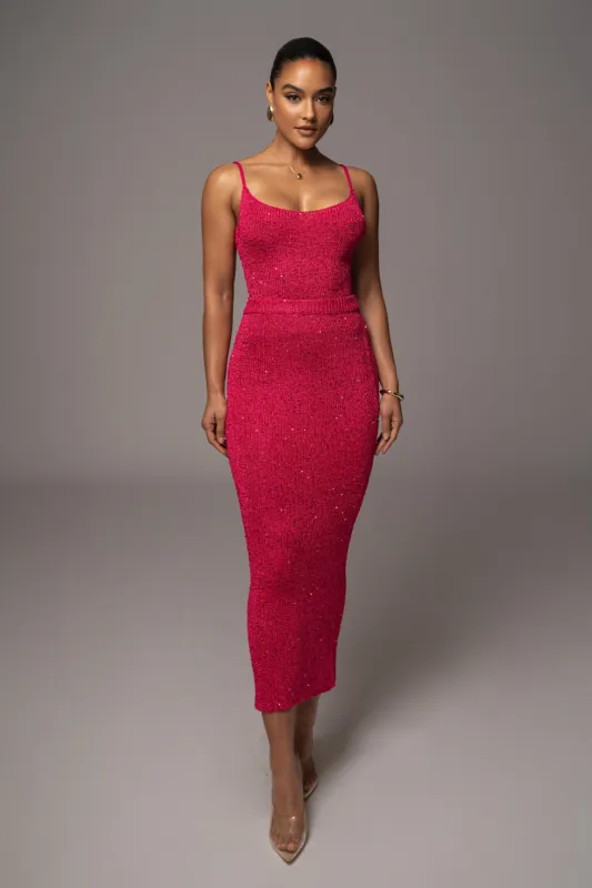 Pink Palace Sequin Skirt Set sold by JLUXLABEL