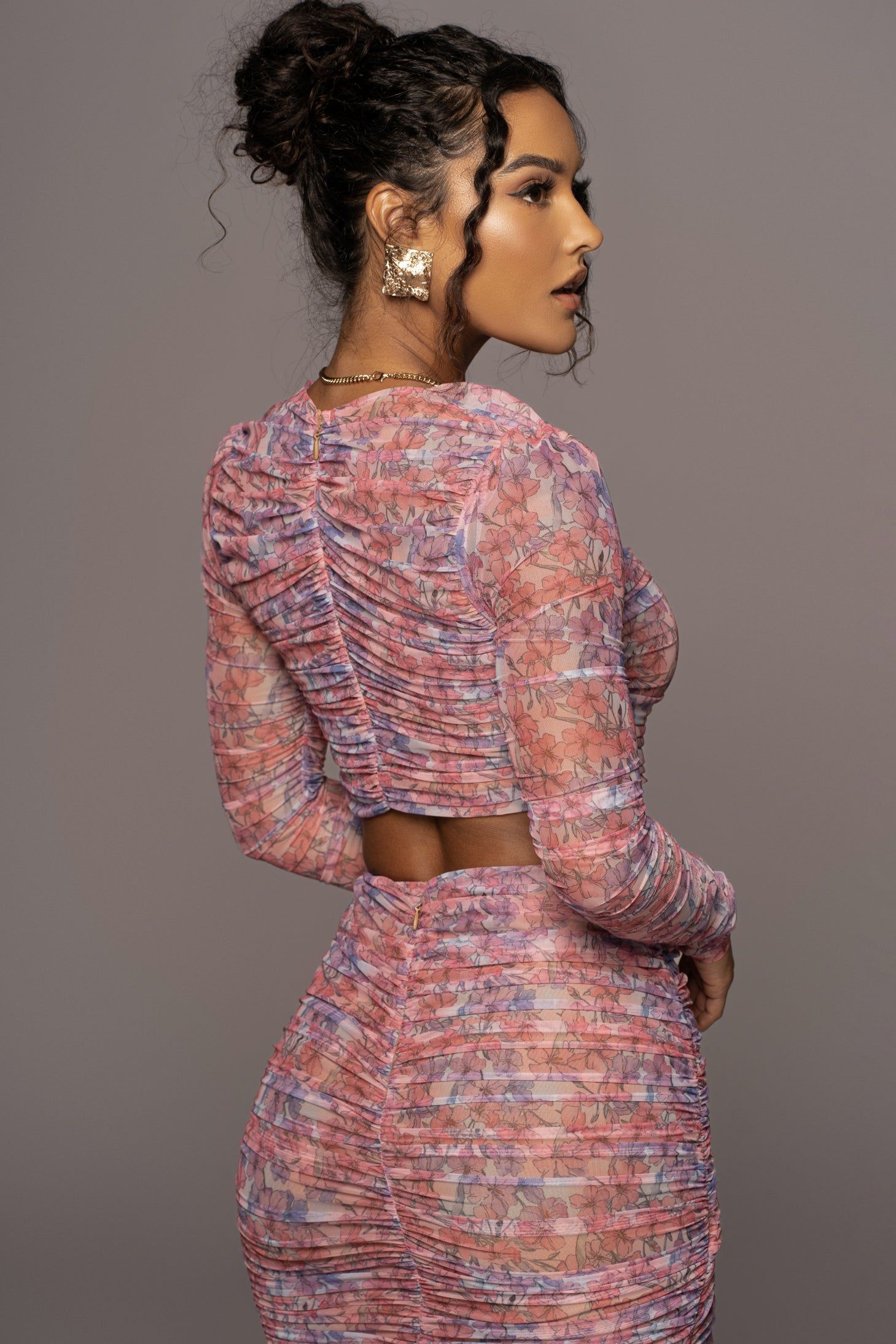 Pink Floral Summer Lovers Dress sold by JLUXLABEL product image thumbnail 12