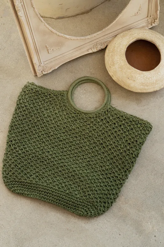 Olive Life's A Beach Woven Straw Bag sold by JLUXLABEL