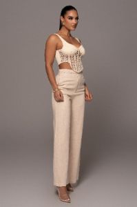Ivory Stop And Stare Crochet Top sold by JLUXLABEL