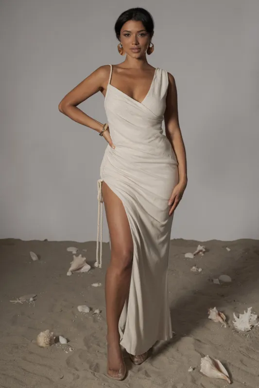 Natural Dreaming Of Summer Linen Dress sold by JLUXLABEL
