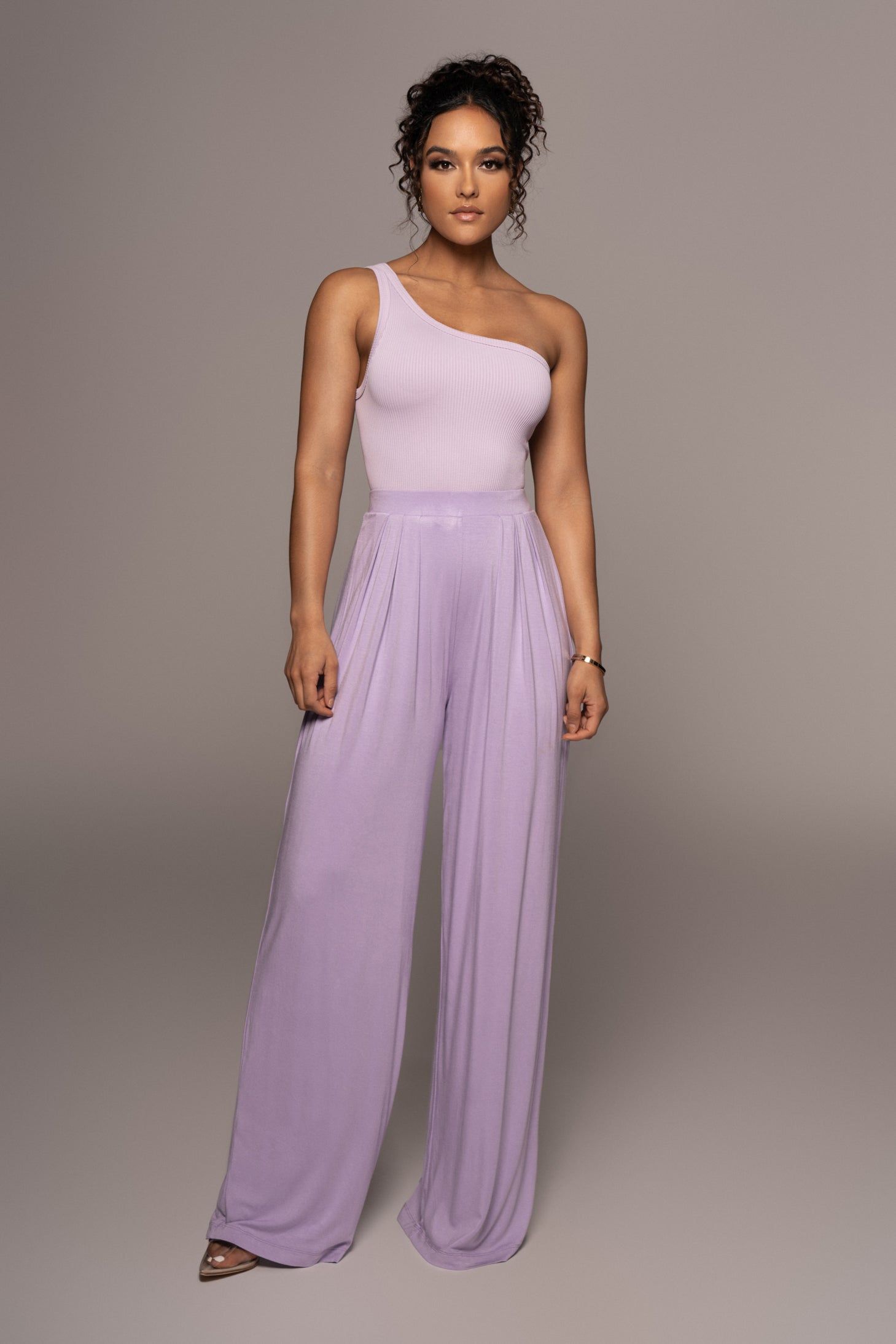 Jluxbasix Lilac Devyn Wide Leg Pants sold by JLUXLABEL product image thumbnail 5