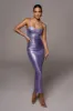 Purple Rubi Cowl Neck Cocktail Dress sold by JLUXLABEL