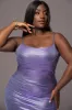 Purple Rubi Cowl Neck Cocktail Dress sold by JLUXLABEL