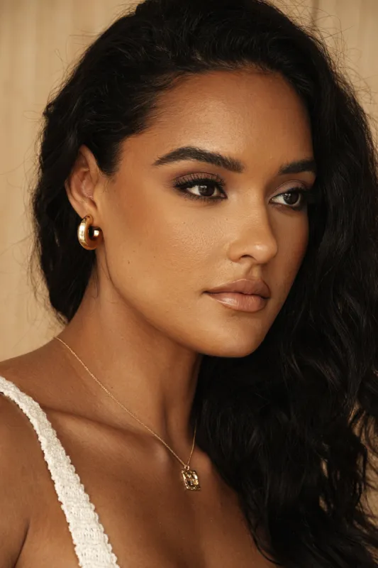 Gold Carolyn Earrings sold by JLUXLABEL