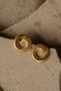 Gold Nova Earrings sold by JLUXLABEL