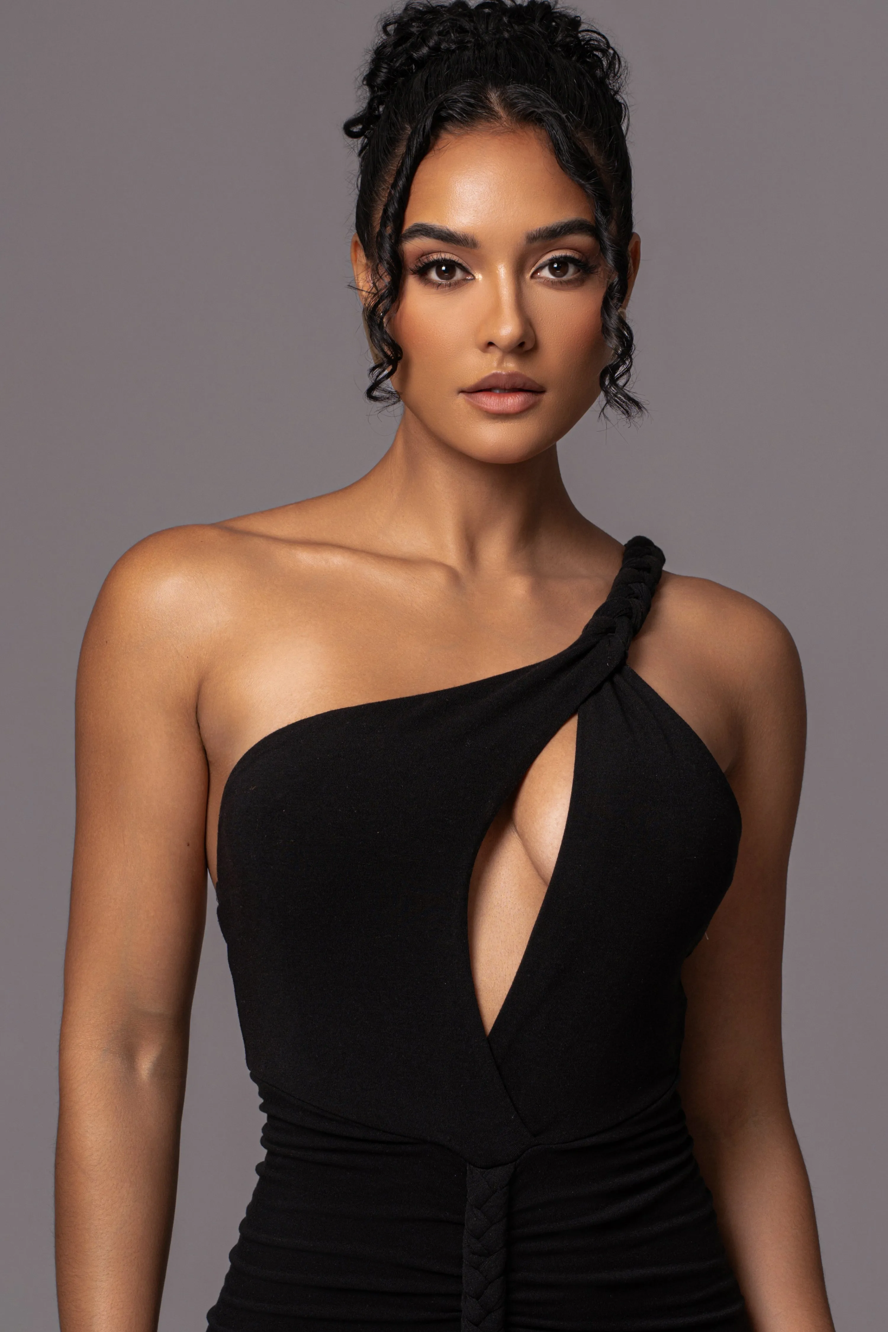 Black Jess Ruched Midi Dress sold by JLUXLABEL product image thumbnail 5