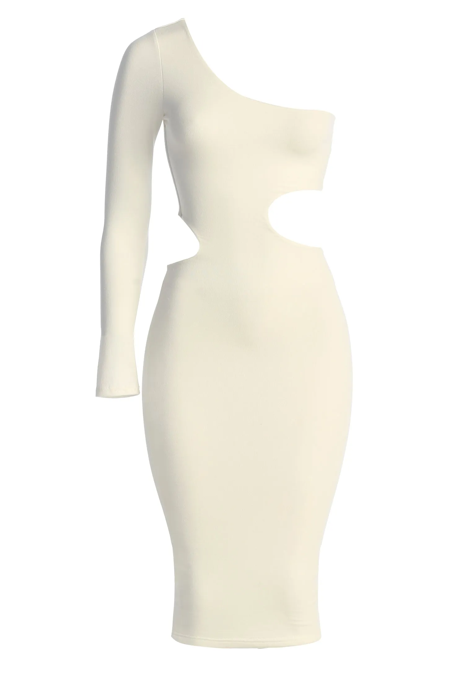 Ivory Yours Truly Midi Dress sold by JLUXLABEL product image thumbnail 2