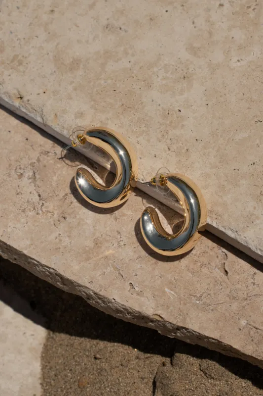 Gold Trace Earrings sold by JLUXLABEL