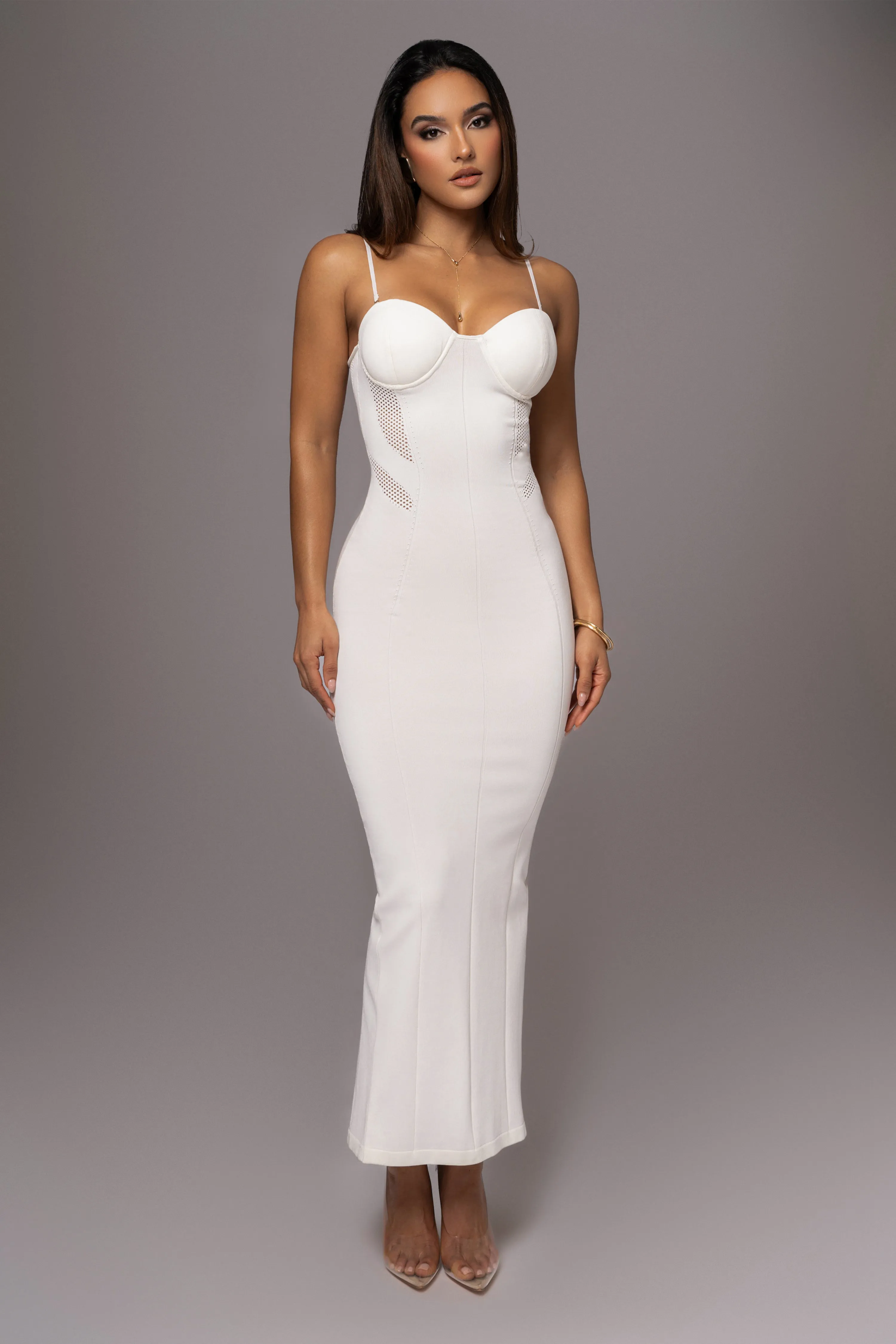 Ivory So Magnetic Maxi Dress sold by JLUXLABEL