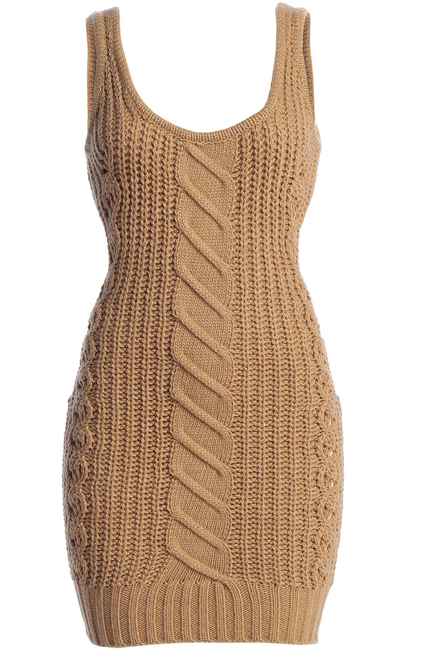 Beige Evonna Sweater Knit Dress sold by JLUXLABEL product image thumbnail 2