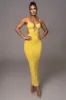 Yellow Enchantment Bustier Maxi Dress sold by JLUXLABEL