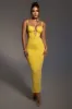 Yellow Enchantment Bustier Maxi Dress sold by JLUXLABEL